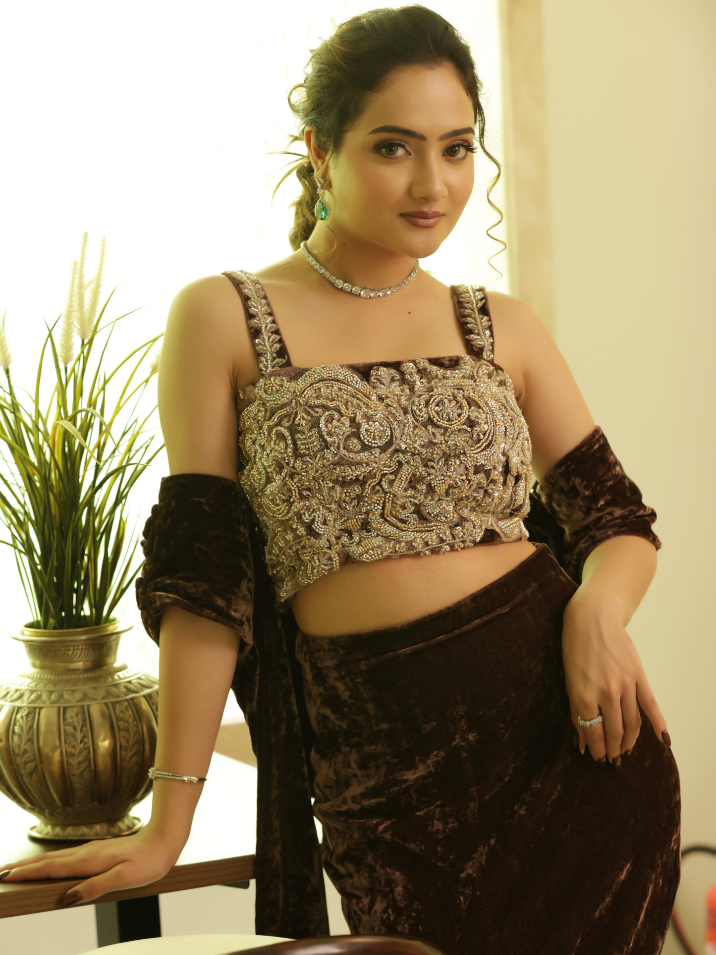 High Waist Skirt Set