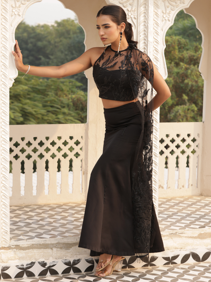 Bling Top Veil & Skirt Set