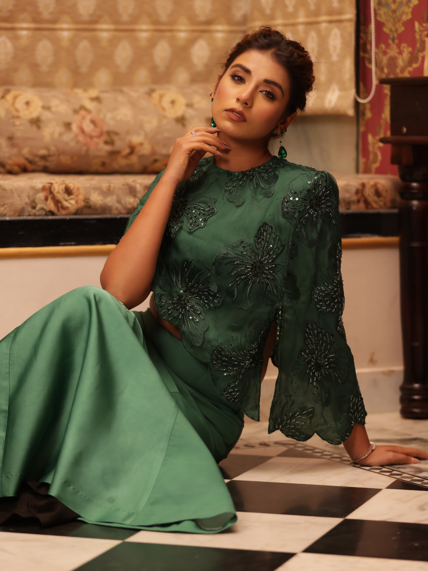 Marquise Set Emerald