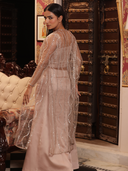 Pellet Pastel Skirt Lehenga Set With Jacket
