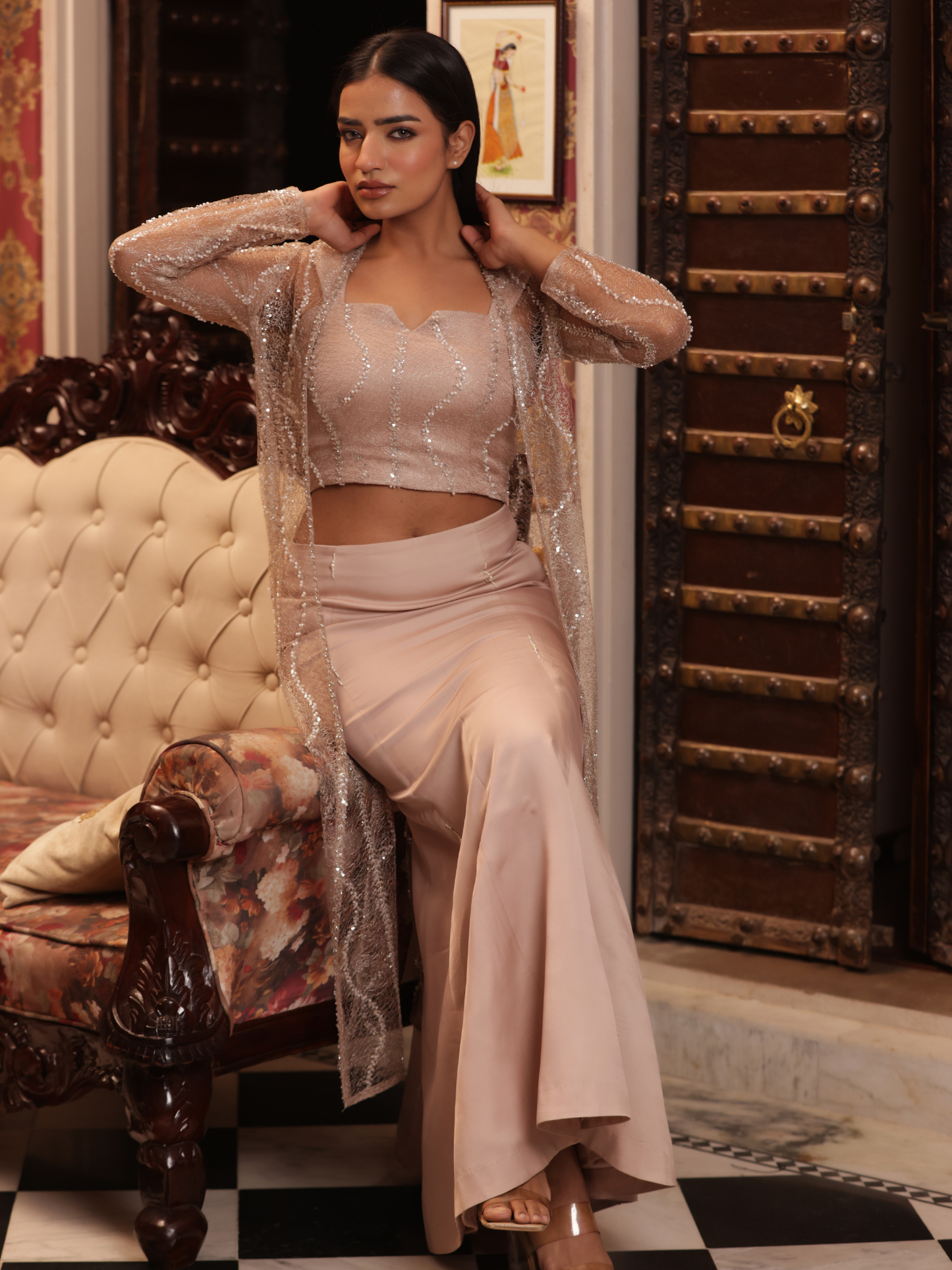 Pellet Pastel Skirt Lehenga Set