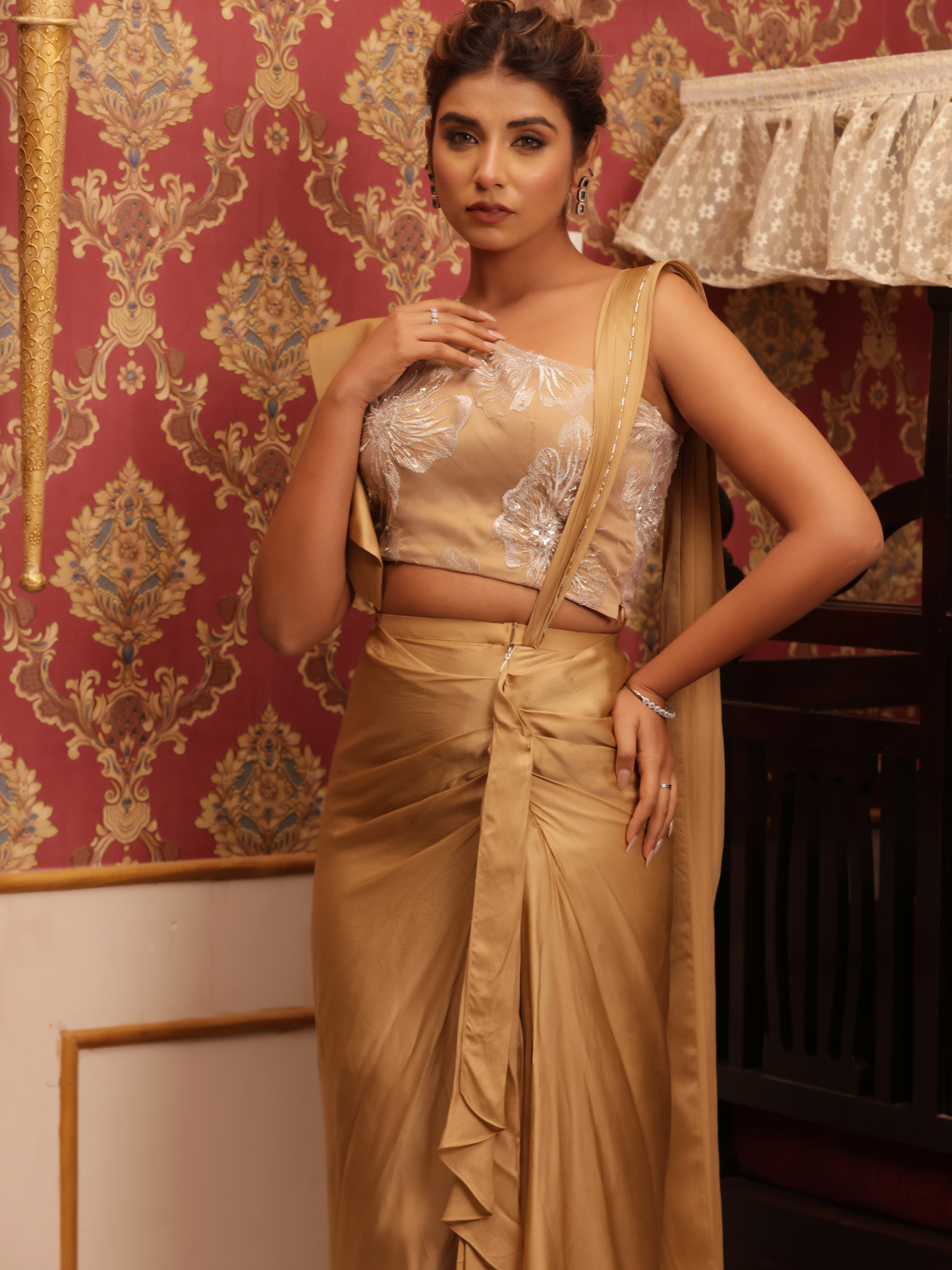 Drape Ruffle Saree