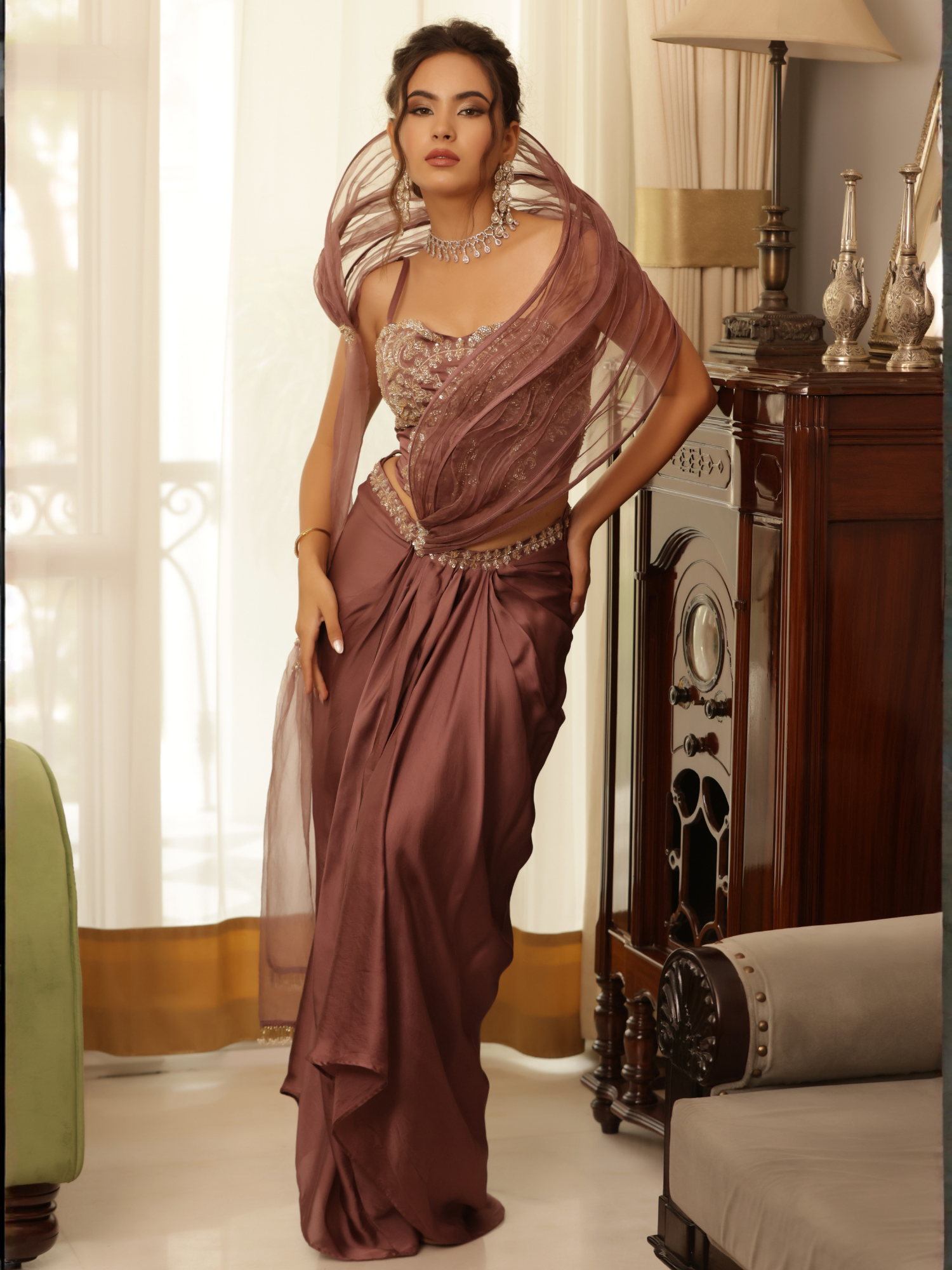 Saree Skirt  Set