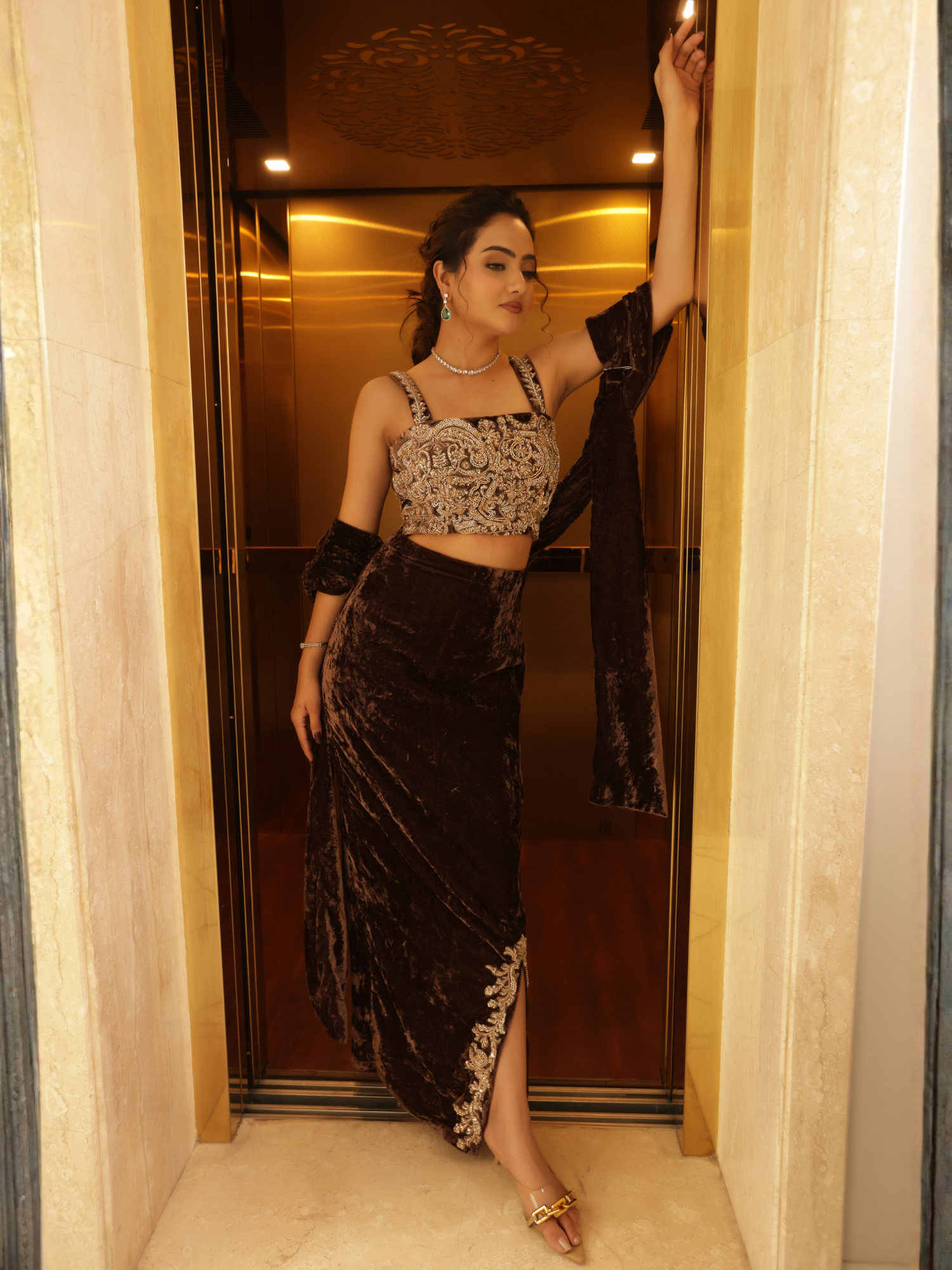 High Waist Skirt Set